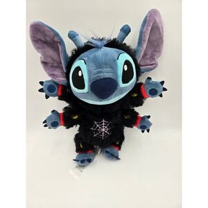 Disney Store Stitch Halloween Spider Costume Plush 13 inch Experiment 626 Black